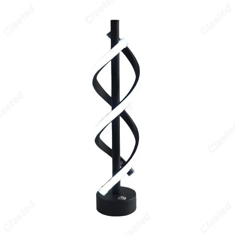 LED Minimalist Spiral Dimming Desktop Decorative Light with USB Charging Port Bar Atmosphere Light Indoor Home Lighting Fixture