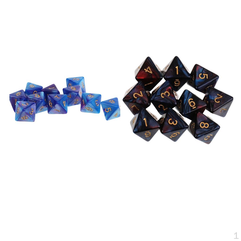 20pcs 8 Sided D8 Polyhedral For And Board Game