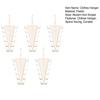 Double-Sided Clothes Hanger, with 12 Hooks Open Hook Design, V-Shape Vertical Easy Access Organizer, for Shirts Hats Belts Scarves