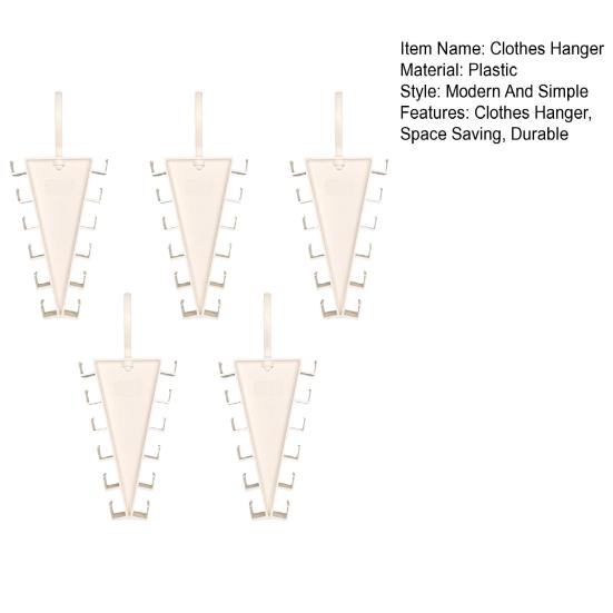 Double-Sided Clothes Hanger, with 12 Hooks Open Hook Design, V-Shape Vertical Easy Access Organizer, for Shirts Hats Belts Scarves