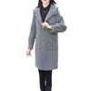 Elegant French Woolen Coat for Women - Slimming Trench for Autumn Winter