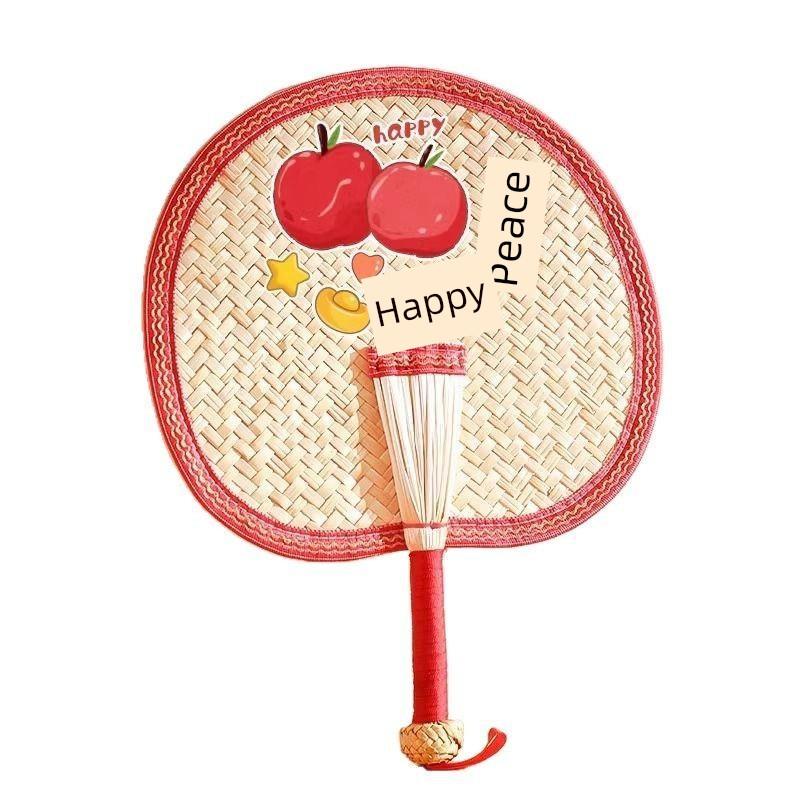 Summer Handmade Woven Traditional Palm Leaf Fan for Children, Hand-Held Fan for Babies and Infants To Repel Mosquitoes, Small Banana Leaf Fan