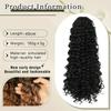 MISSQUEEN Synthetic Long Curly Ponytail Wig High Temperature Fiber Extensions Clip In Ponytail For Women Quick Daily Wear