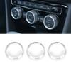 Auto Car AC Control Ring Trim Cover Car Interior Accessories For VW Tiguan Atlas T-roc Ateca FR Passat B8 Variant 2017-2019