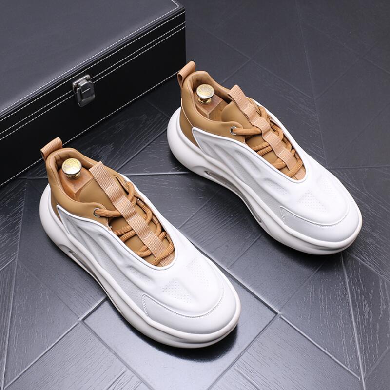 Fashion New spring and summer men's boots small white leisure youth all match breathable running shoes Zapatos Hombre a6