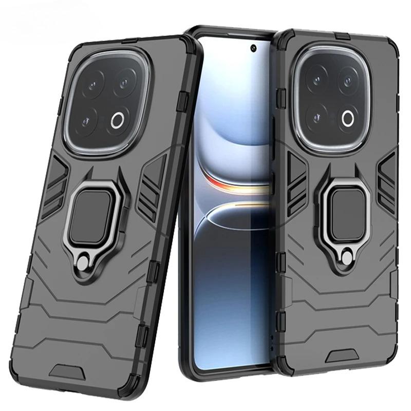 For Vivo iQOO 13 Case Anti-knock Armor Magnetic Suction Stand Full Edge Back Cover Vivo iQOO 13 Case For Vivo iQOO 13 6.82 inch