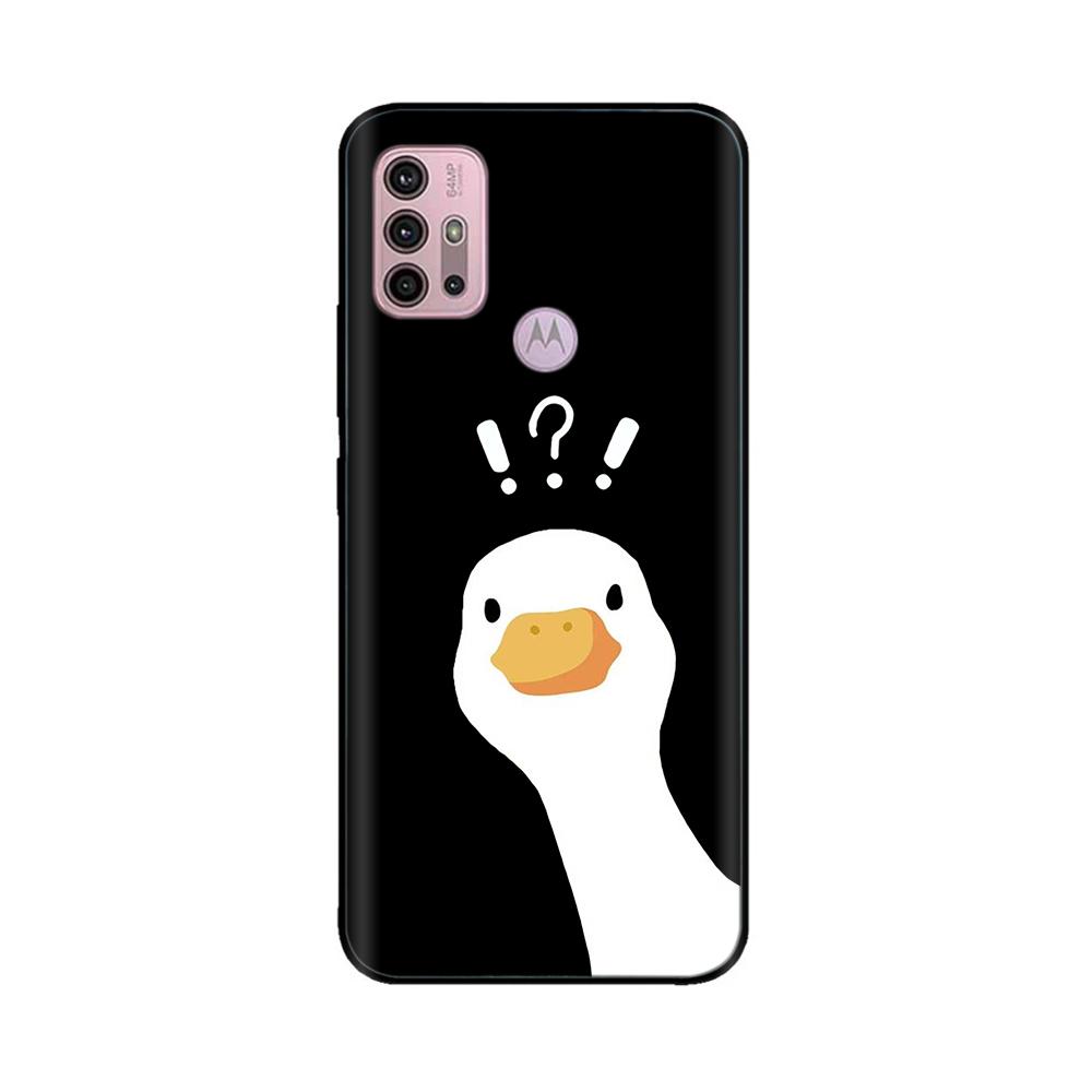 For Motorola Moto G20 Case XT2128-1 XT2128-2 Cover Cute Cartoon Painted Soft Silicone Phone Case For Moto G10 G30 G20 G60 Capa