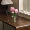 Clear Plastic Butterfly Flower Vase Unique Shape Flower Holder  Bedroom Display