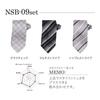 [Atelier Sanrokugo] Set of 3 Washable Neckties for Men, Business Style, Nsb-09, Made In Japan, Blade Width: Approx. 7cm (FREE Size)