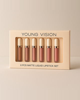 6 Color Lip Gloss Set Waterproof Long-lasting Non-stick Cup