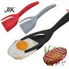 Multi-functional Kitchen Tongs 2-in-1 Nylon Spatula Double-Headed Frying And Baking Safe Utensils Heat-Resistant Utensil with Long Handle Fork-shaped