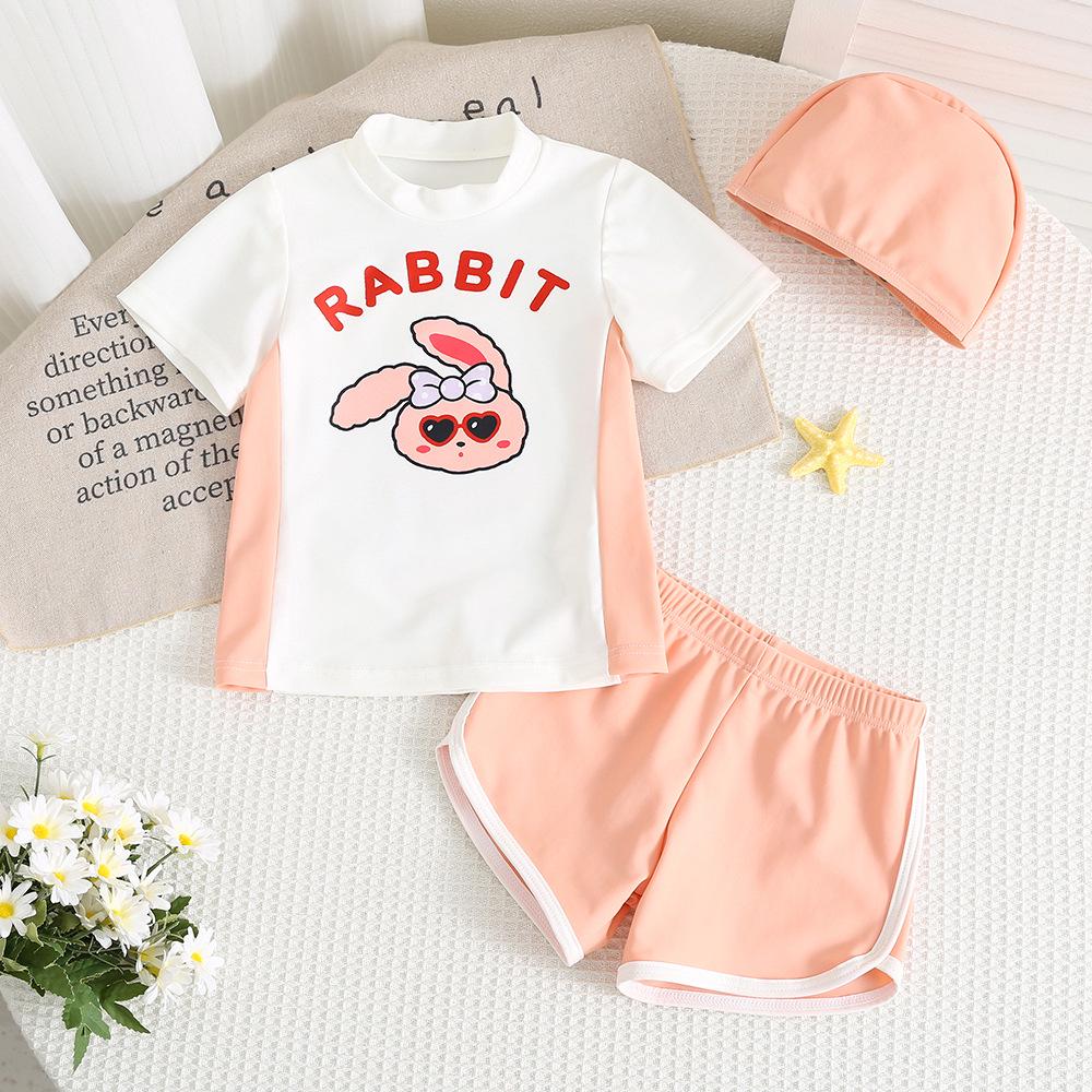 

2026 Quick-Dry Cartoon Swimwear, Boys 2-Piece Set, Ages 0-3 Size 80