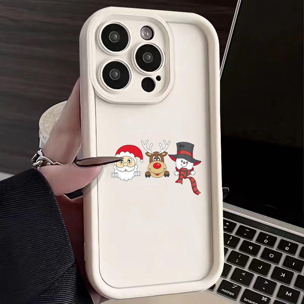 Ae120 Merry Christmas Santa Design Phone Cases for Xiaomi 14T 12 11 Lite 5G NE Redmi 13 14C 9C 9A A3 Note 12 Pro 11s Angel Eye Ladder Protective Cover
