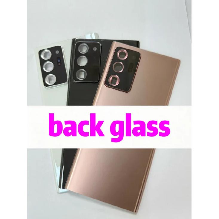 

For samsung note 20 ultra back glass back cover battery cover with camera lens Note 20 U black