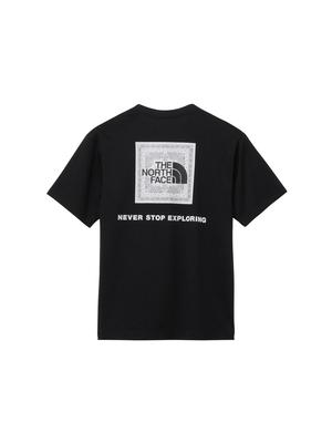 The North Face NT32446 Short Sleeve Bandana Square Logo Size Medium Tee, Black, 2,