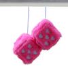 Dice Car Ornament, Autophagy Dice - 1 Pair Plush Car Interior Dice | Soft