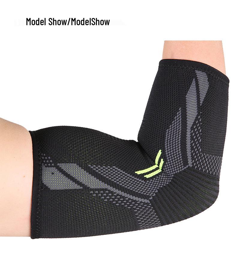Unisex Nylon Knit Elbow Protector Sleeve for Sports and Fitness M
