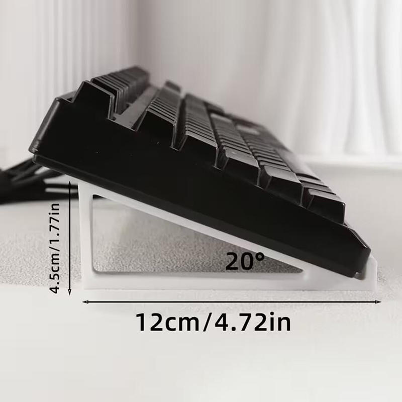 1 Paar Tragbarer Tastatur-Erhöhungsständer Erhöhter Tastaturwinkel Zubehör Computer-Tastatur-Erhöhung PETG Monitorhalter