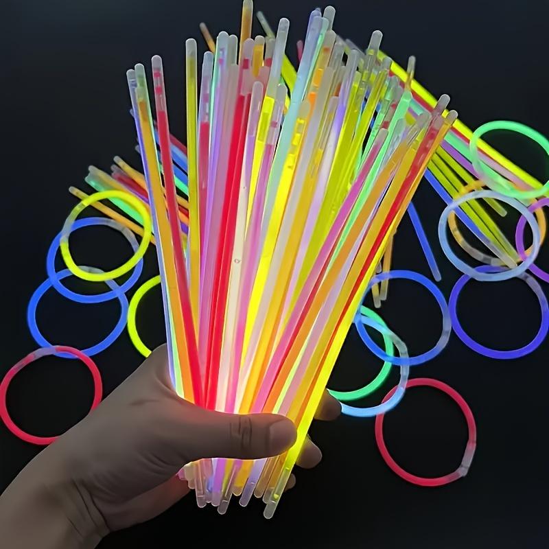 100pcs Mixed Color Glow Sticks Bracelet Necklace Set - Party Supplies & Decorations - Plastic Glow Sticks for Concerts, Festivals & Parties