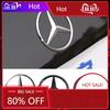 C200 E200 Mercedes Benz İçin 90mm ABS Krom Siyah Logo Mercedes Amblemi Arka Yıldız Rozeti Mercedes Benz W203 W206 W212 X253 W16 İçin