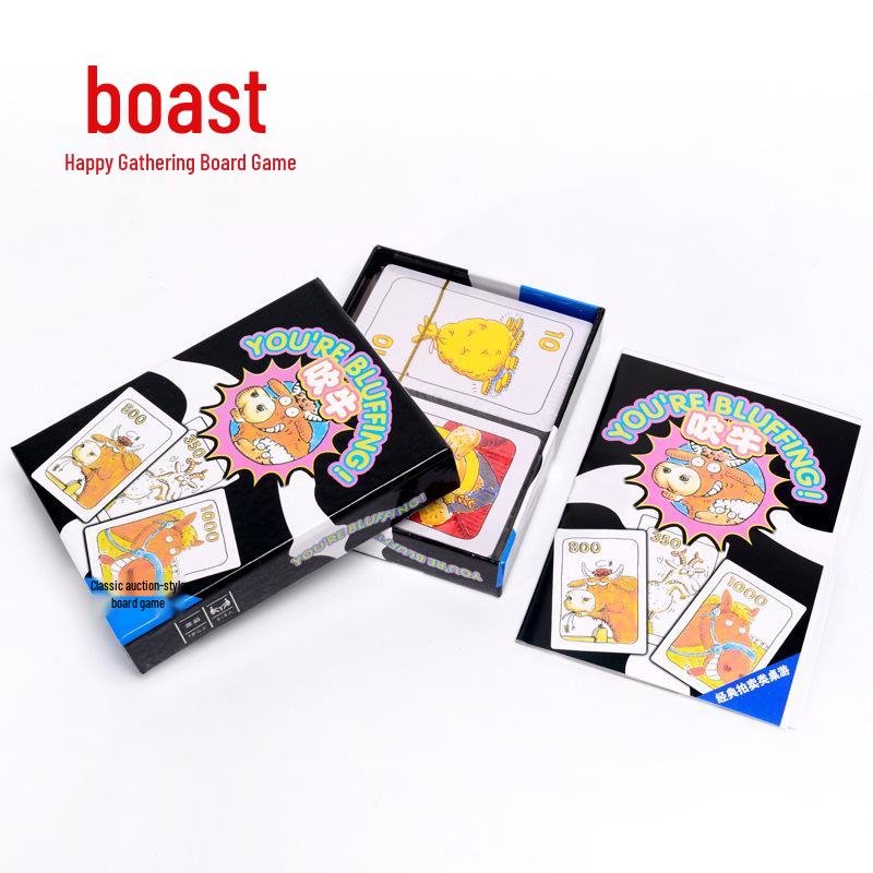 Chinese Version Animal Auction Board Game Cards - Hardcover