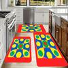 1PC Geometric Pattern Kitchen Rug Non-Slip Door Mat Pop design Bathroom Rug Bath Mat Carpet for Home Sink Laundry Decoreeree