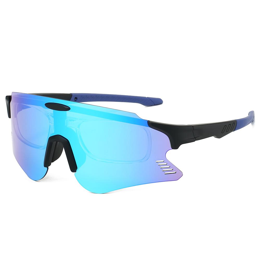 Oversized Sports Goggle Men New Mirror Outdoor Anti-UV Cycling Sunglasses Women Trendy Windproof Protective Shades