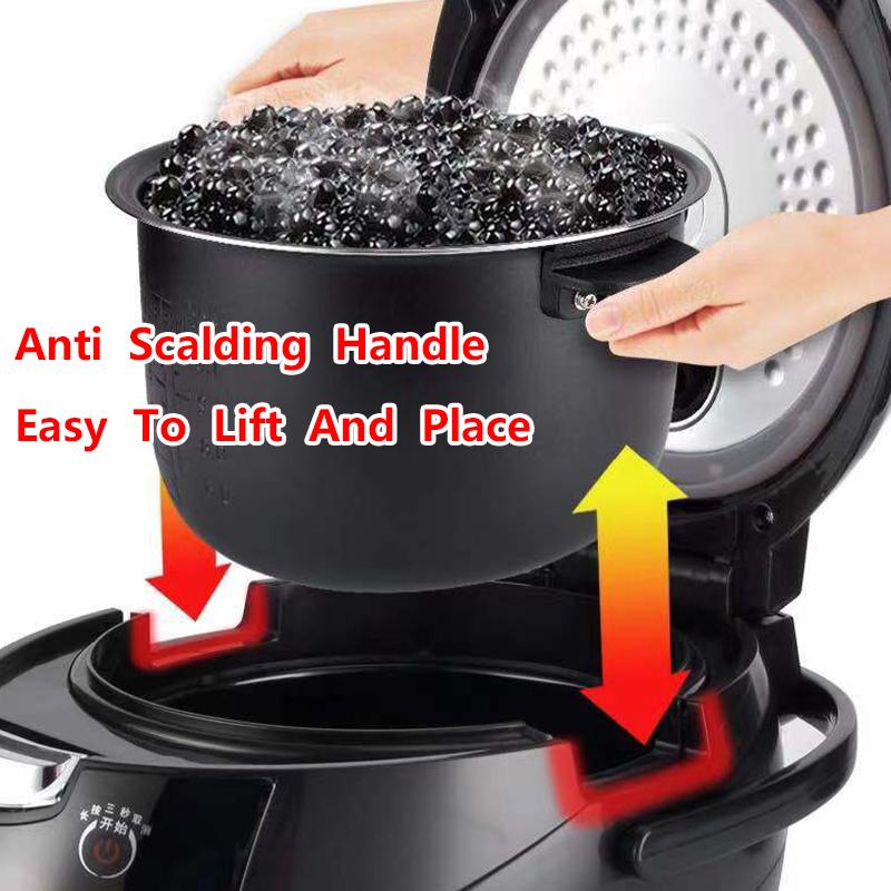 8L Tapioca Cooker Milk Tea Shop Pearl Cooker Bubble Tea Pearl Warmer Pot Taro ball/Sago/Red Bean Cooker Machine 900W 110V/220V