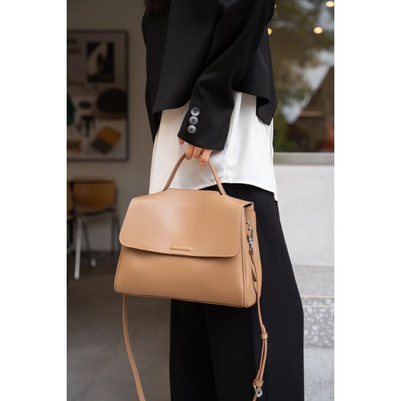 Neuer Stil Rindsleder Handtasche Damen Achselhöhle Hochwertig Atmungsaktiv Große Kapazität Echtes Leder Einzelnes Fach