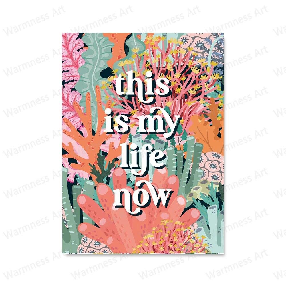 Text Quote Wall Art Canvas Painting Flower Floral Crown Botanical Zebra Posters and Prints Cowboy Boot Bunch Pictures Home Decor No Frame