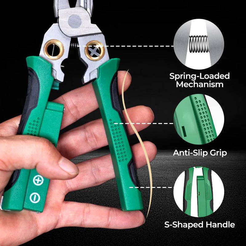 8 In 1 Wire Stripping Pliers Multifunction Electrician Cable Stripper Cutting Splitting Repair Hand Tools Pliers
