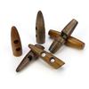 20 Stück 30mm-60mm Olivenholz Knebelknöpfe Windmantel Hornschließe Nähknopf Dufflecoat Übermantel Knopf Bekleidungszubehör