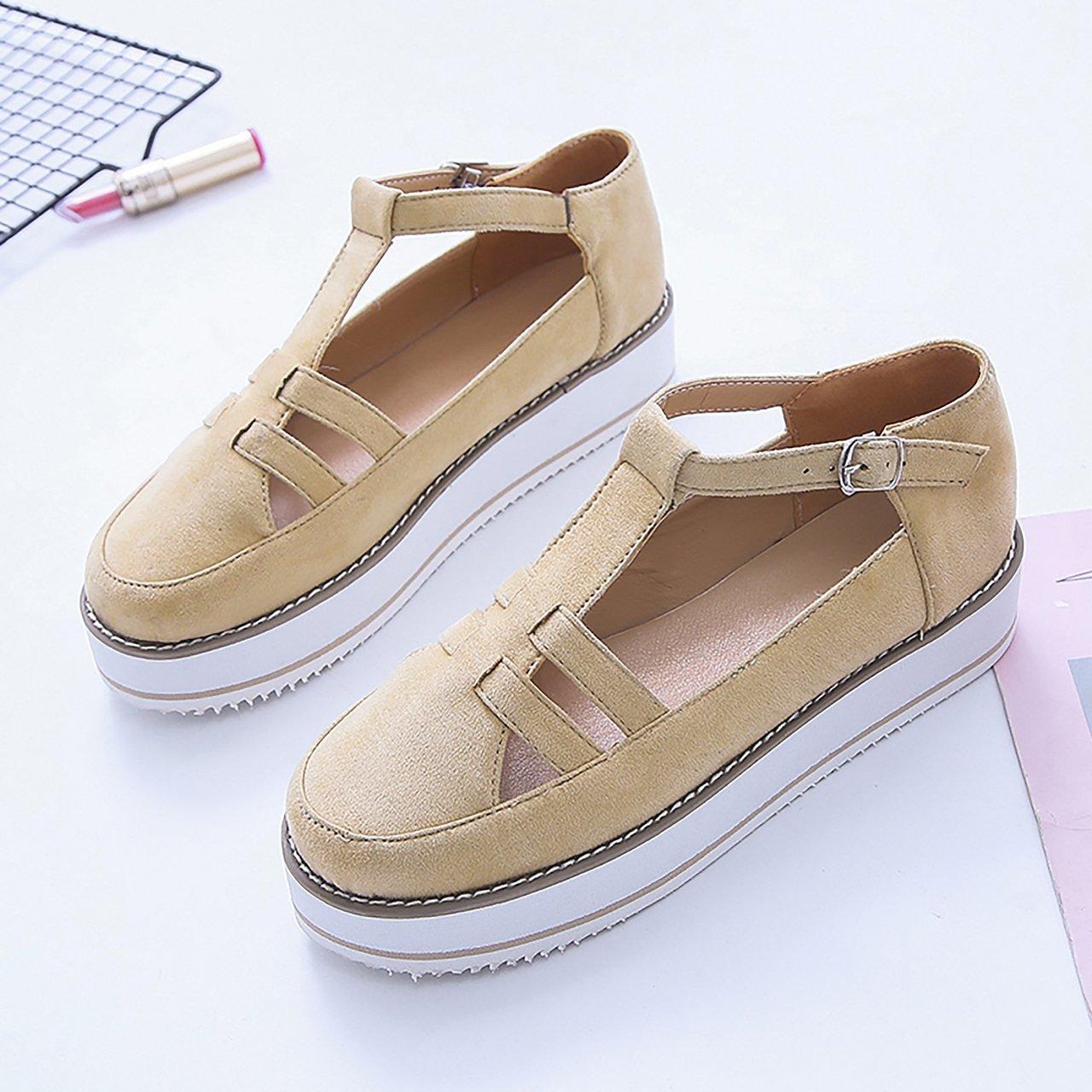 

Женские сандалии, модная повседневная женская обувь с кисточками, женская обувь на плоской подошве, летняя вулканизированная обувь, однотонная обувь на толстой подошве 35 бежевый