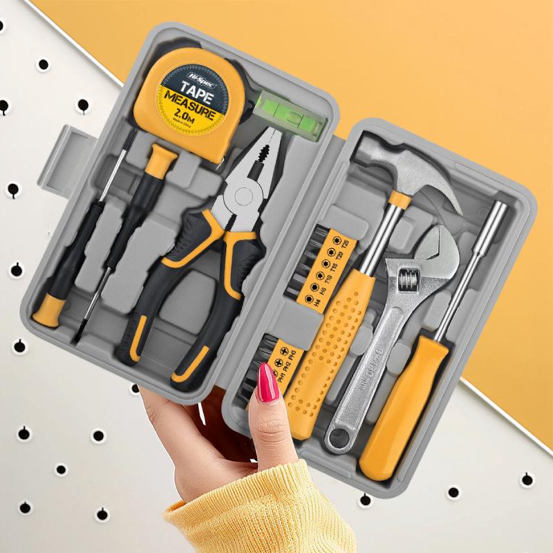 20 Pieces Home Tool Set, Basics Household Tool Kit With Small Mini Carrying Box For Men And Women Diy