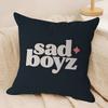 Sad Boyz Pillow Covers Cartoon Sofa Decorative Home Double-sided Printing Short Plush Cute Cushion Cover