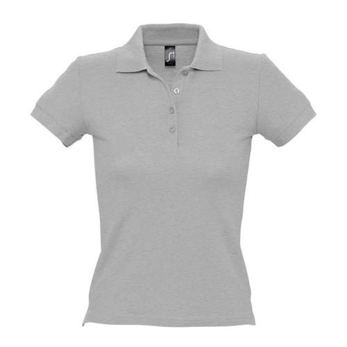 Womens/Ladies People Melange Polo Shirt
