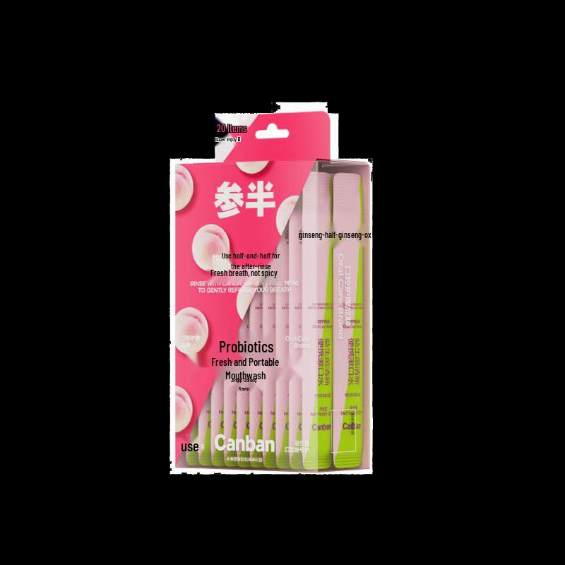 Can Ban Probiotic Peach Oolong Portable Mouthwash