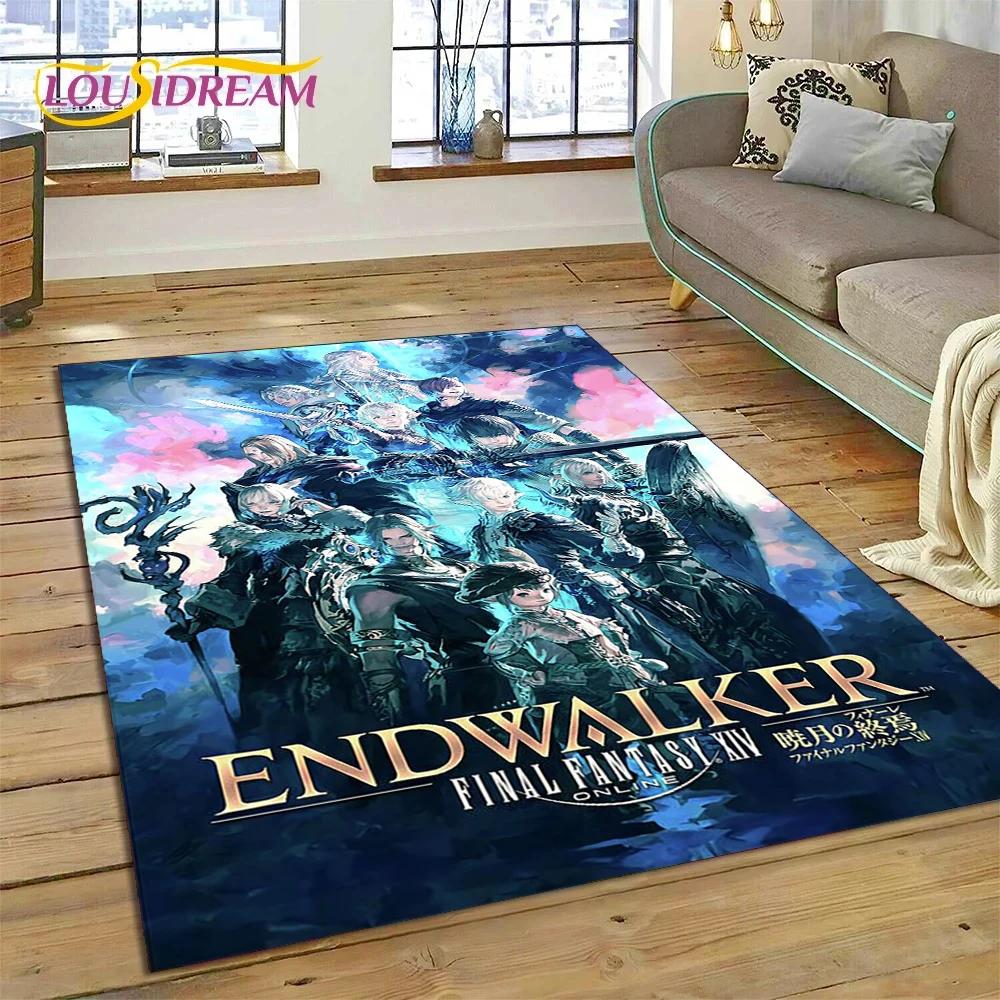 Final Fantasy Series Games Cartoon Carpet Rug for Bedroom Living Room Home Sofa Decoration,Children Game Large Decor Floor Mat