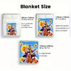 Dragon Ball Non-slip Blanket Lightweight Flannel Warm Blanket for Sofa Chair Bed Use THW