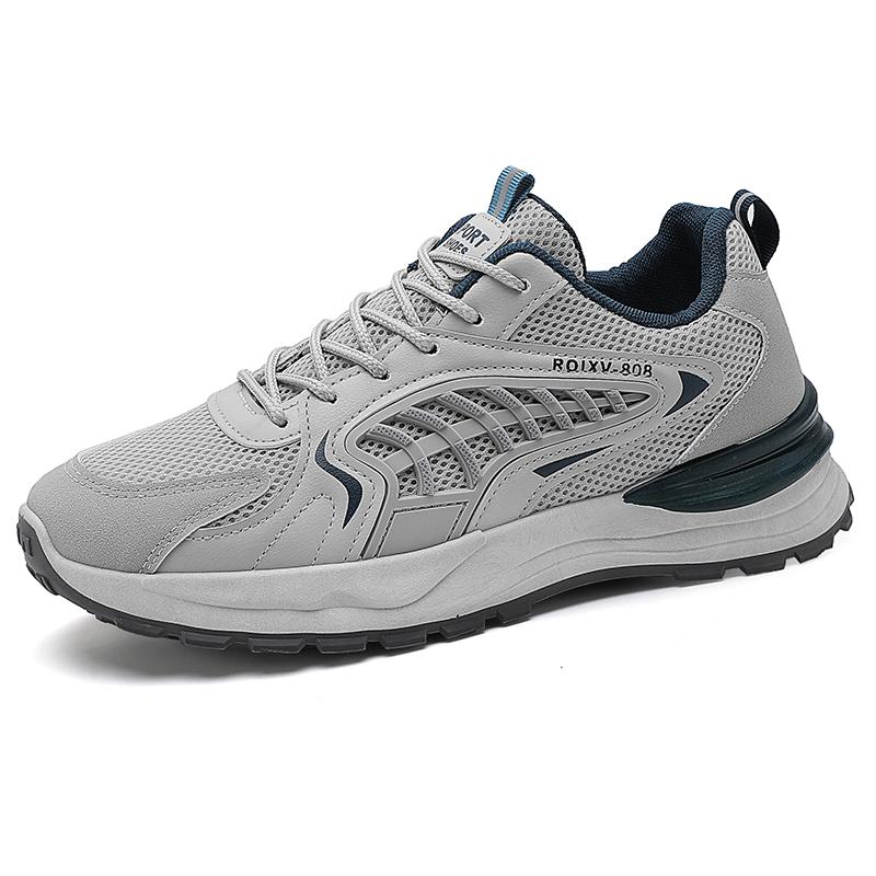 

Мужские сетчатые повседневные туфли на толстой подошве, универсальные демисезонные кроссовки для папы, мягкая подошва, удобные, нескользящие, для прогулок на открытом воздухе, для студентов 42