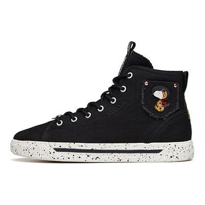 Snoopy X  Canvas High-Top Skate Shoes Women Sneakers Black 922138604-2