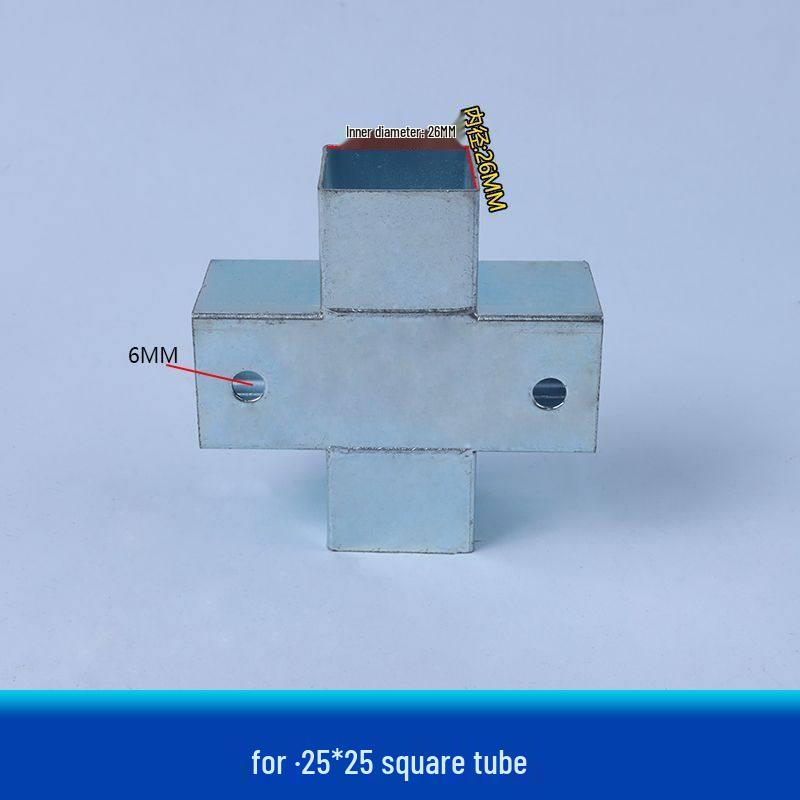 Wrought Iron Galvanized Steel Tube Corner Connectors – No-Weld Angle, Two-Way & Three-Way