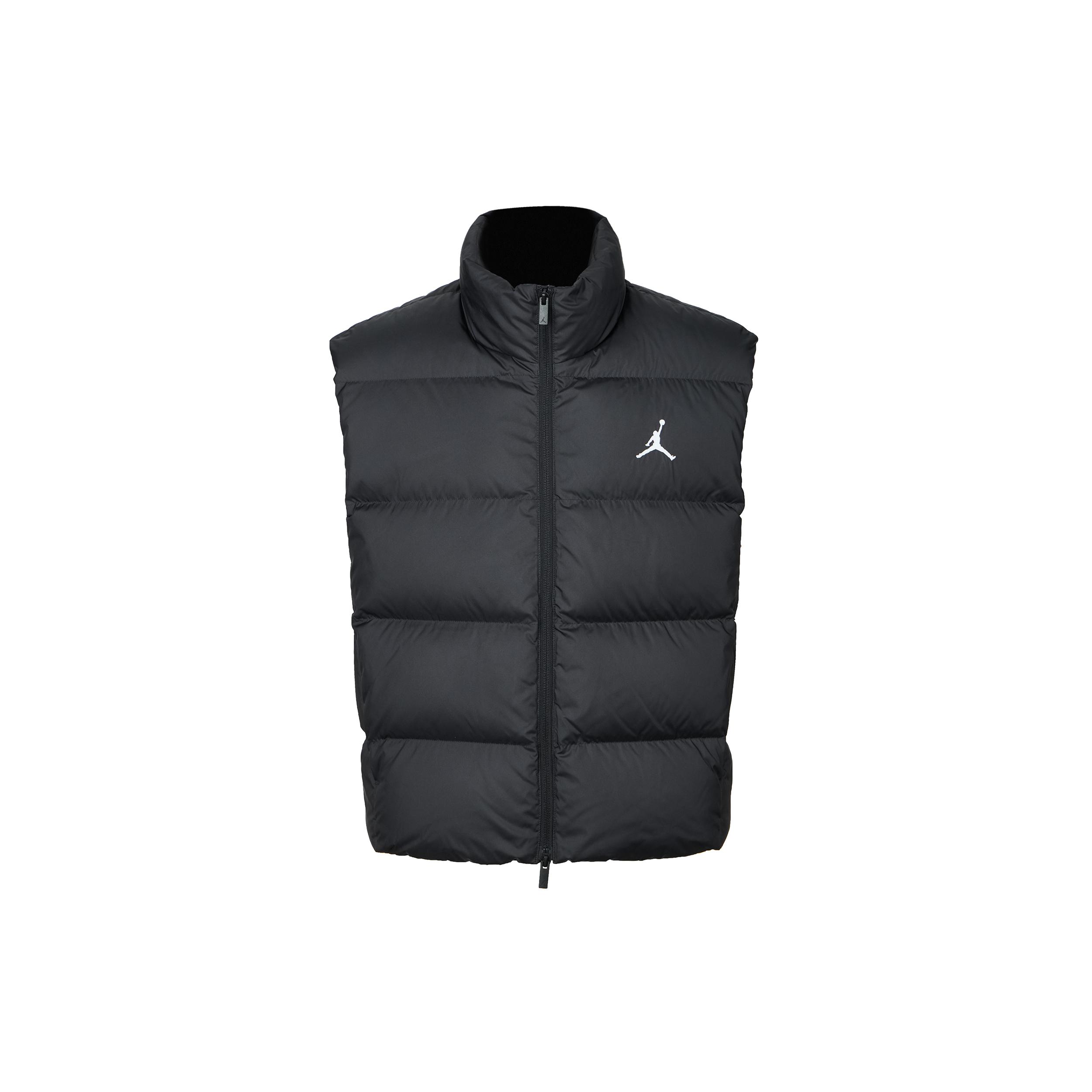 Jordan Flight Down Vests Men s Black Stand Collar Moderate IF4262-010 2XL