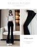 Women's High-Waist Flared Bell-Bottom Pants - Summer 2025 Style, Slim Fit, Small Size, Spring/Autumn Collection