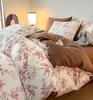 Bedding Four-piece Set, Cotton Pure Cotton Floral Quilt Cover, Bed Sheet Dormitory Three-piece Set