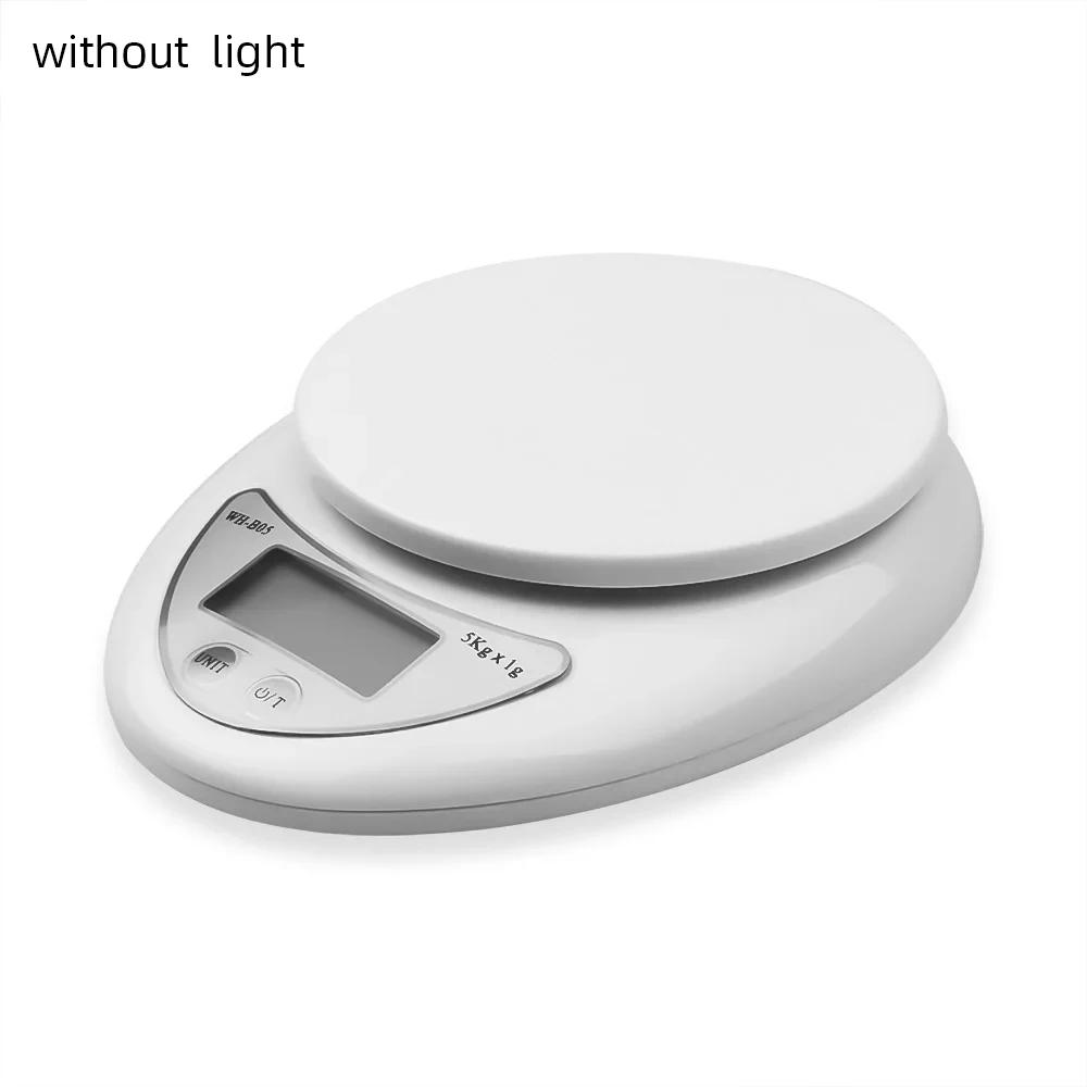 5KG/1G LED elektronická digitální kuchyňská váha mini přenosná měřicí váha na potraviny, šperky, digitální váha na pečení, kuchyňské příslušenství
