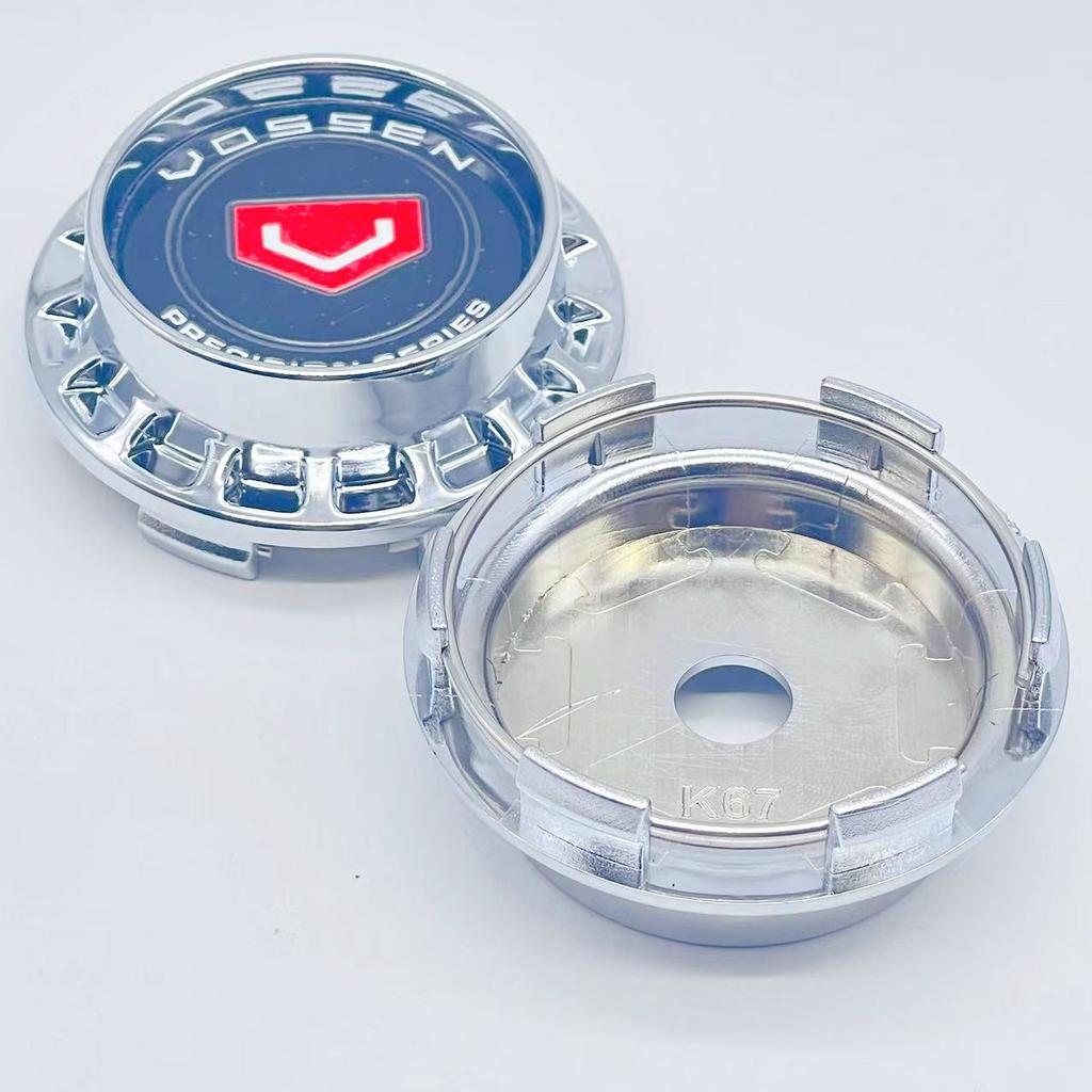 4pcs/Set 67mm Car Wheel Center Cap Hub Rim Cap For 45mm VOSSEN Styling Emblem Badge Sticker Styling Accessories