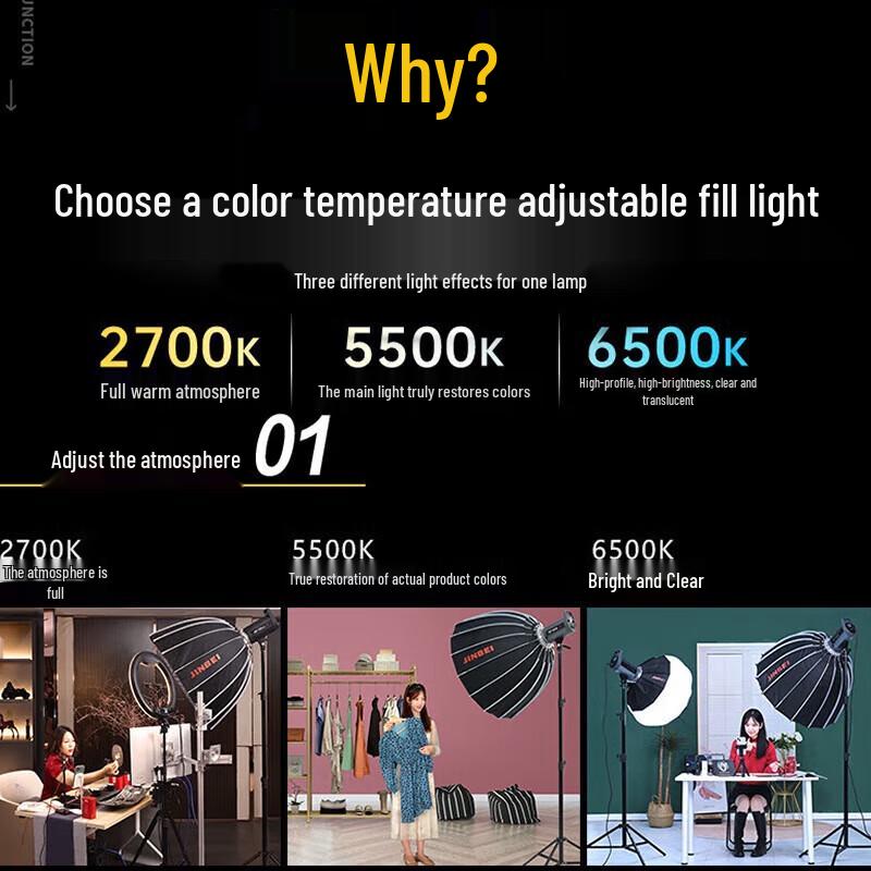 Jinbei JL-160BI 160W Bi-Color LED Video Light