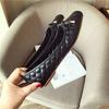 2025 Frühling Sommer Schuhe Damen Ballerinas Eckige Zehenpartie Weiche Damen Markenschuhe Mode Ballerinas Schwarz Gold