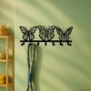 Modern Metal Butterfly Key Holder Vintage Wall Mount Entryway Organizer Holiday Home Decor Gift